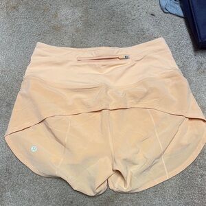 LIKE NEW Lululemon Athletica Peach Athletic Shorts